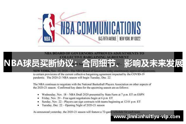 NBA球员买断协议：合同细节、影响及未来发展